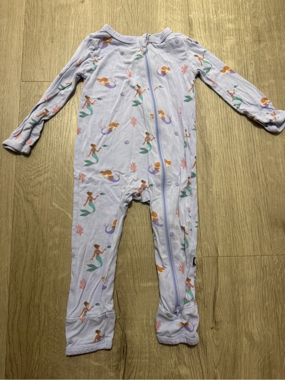 Kyte Baby Zipperd Romper in Mermaid size 12-18M